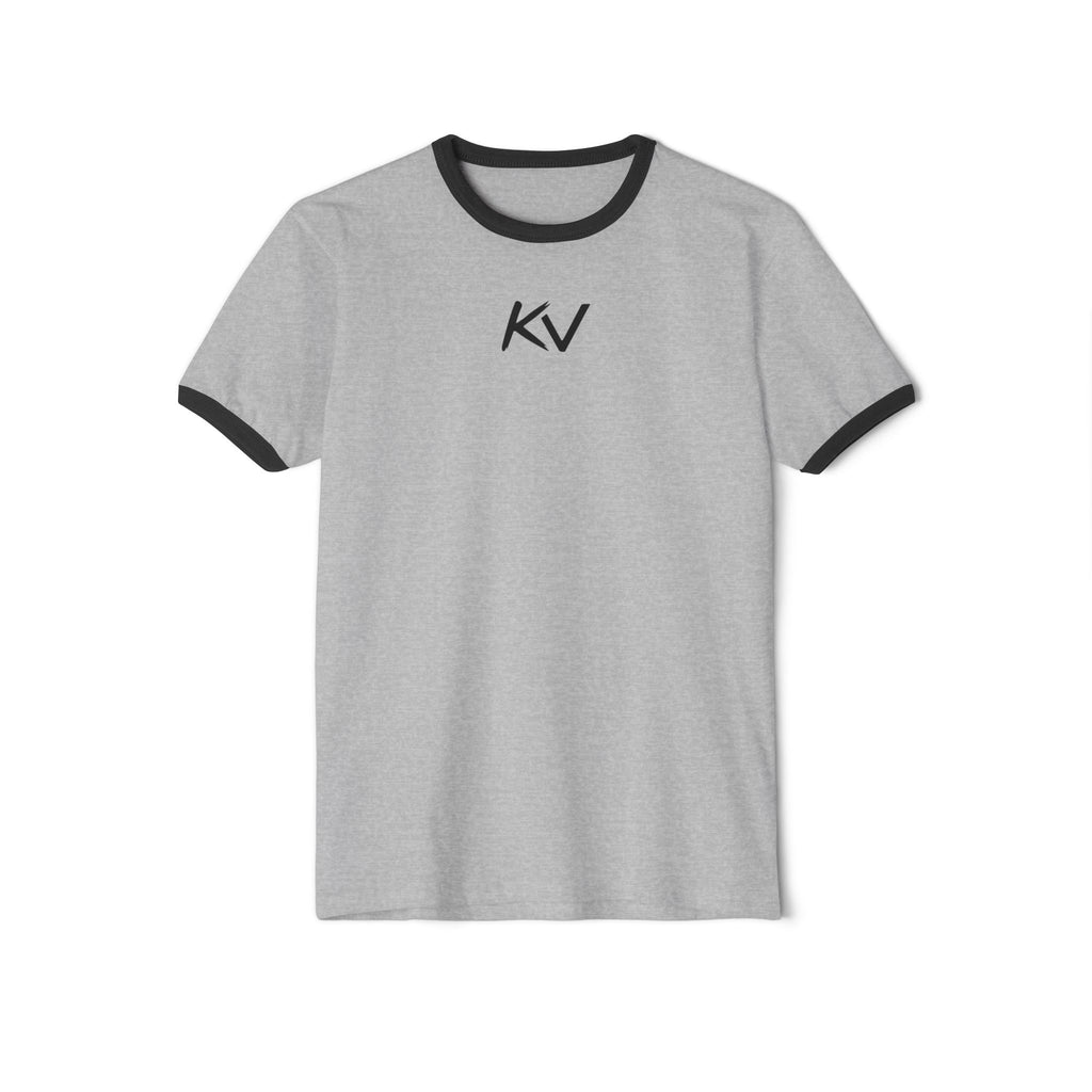 KV Minimalist Ringer T-Shirt — Vintage-Inspired Casual Tee
