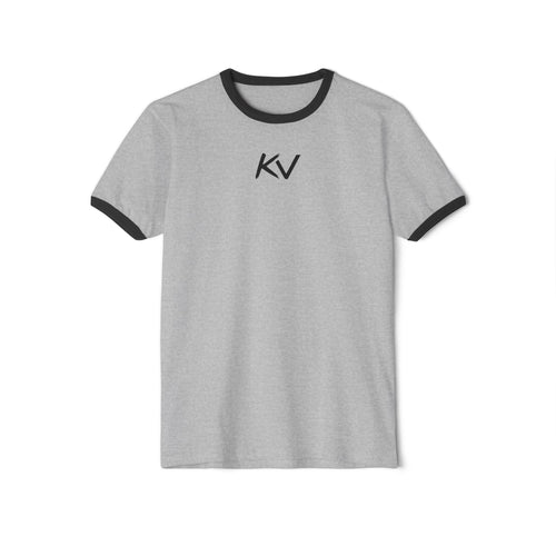 KV Minimalist Ringer T-Shirt — Vintage-Inspired Casual Tee