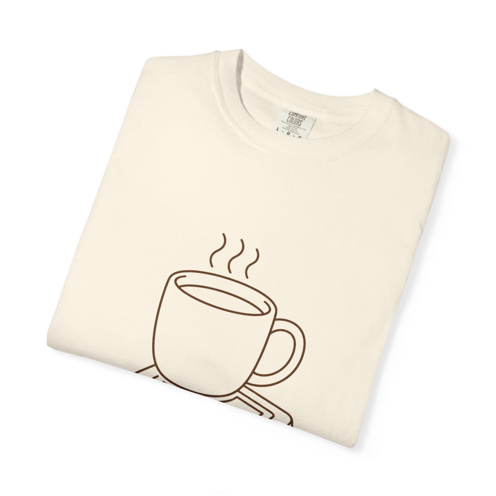 Coffee & Console T-Shirt — Retro Gaming Coffee Tee