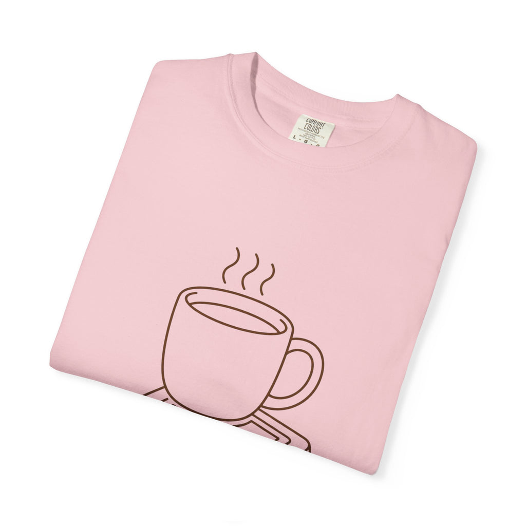 Coffee & Console T-Shirt — Retro Gaming Coffee Tee