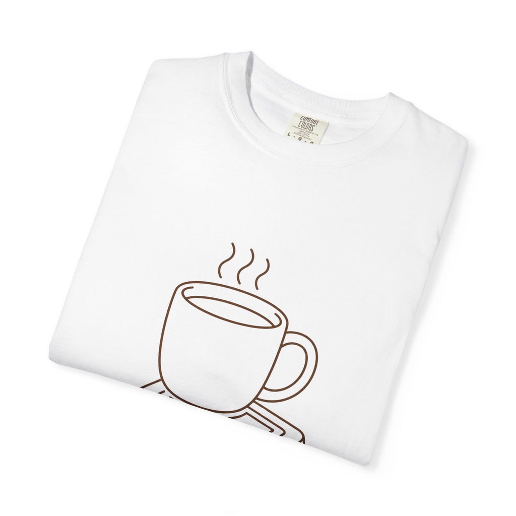 Coffee & Console T-Shirt — Retro Gaming Coffee Tee