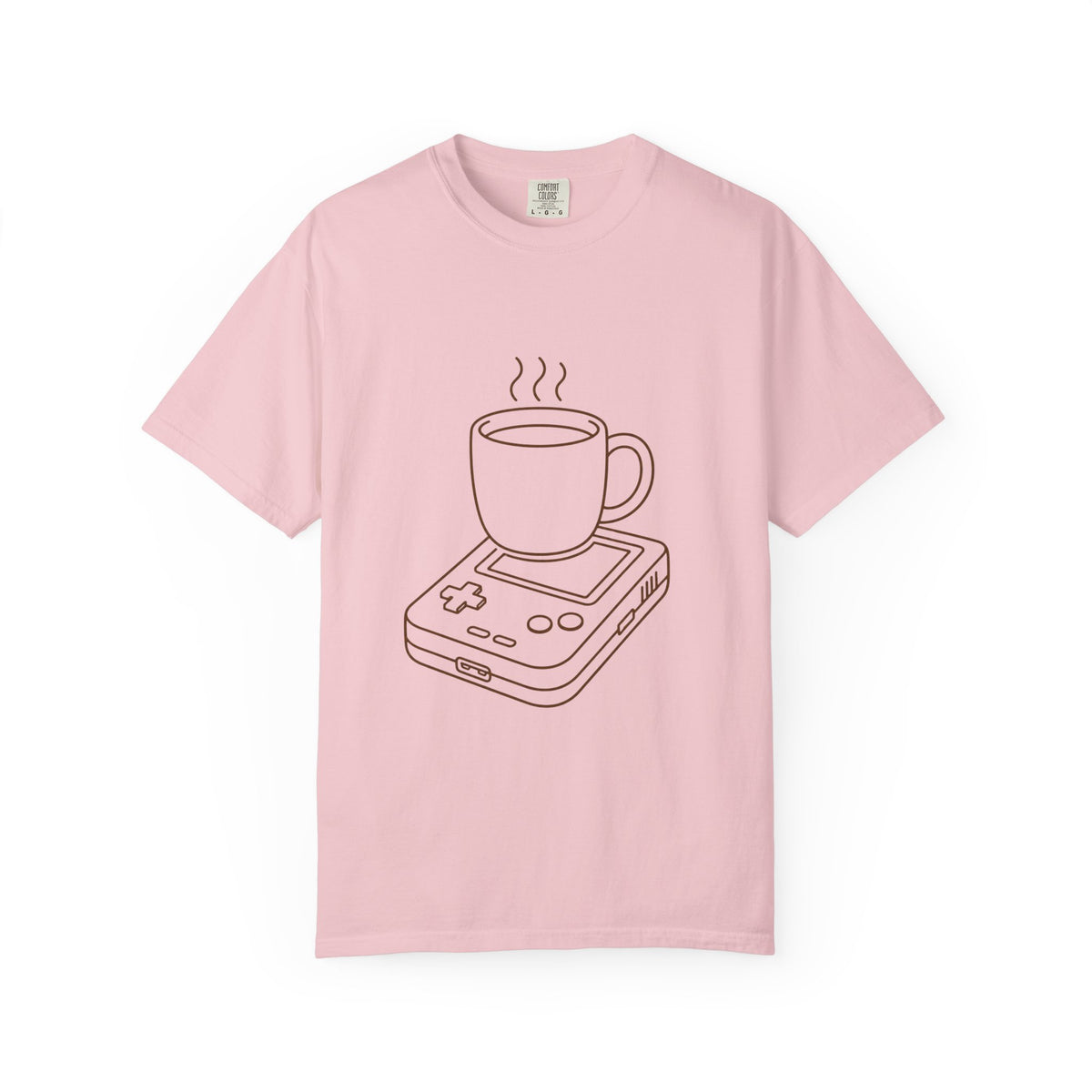 Coffee & Console T-Shirt — Retro Gaming Coffee Tee